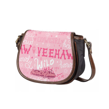 Tambourin Bag With Single Strap - PINK WORD CHAOS