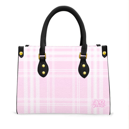 Women's Tote Bag - PINK PLAID
