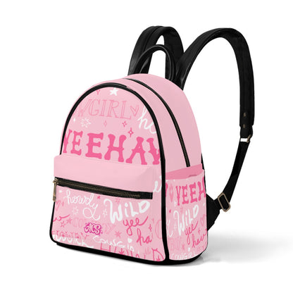 Small Backpack - PINK WORD CHAOS